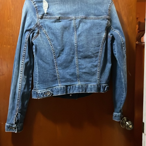 Rock & Republic Blue Denim Distressed Jacket NWOT - Picture 9 of 13